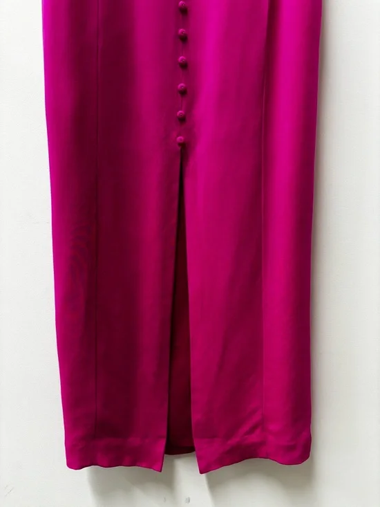 Vintage Dana Buchman Pink Silk Column Maxi Dress - Picture 4 of 8